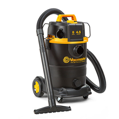 Vacmaster Professional 8-Gallon* 4.5 Peak HP† Wet/Dry Vacuum With Self-Cleaning Filter System, VDK811PW 0201
