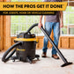 Vacmaster Professional Beast Series™ 16-Gallon 6.5 Peak HP Wet/Dry Vacuum, VJH1612PF 0202