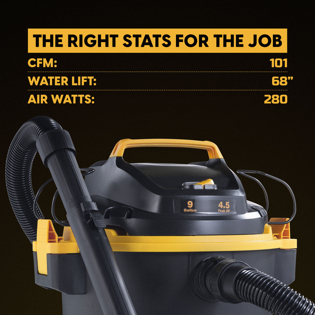 9-Gallon 4.5 Peak HP Wet/Dry Vacuum VJF912PF 0202