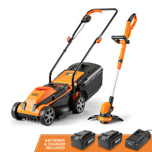 LawnMaster MX 24V Cordless Mower & Grass Trimmer, 20VMWGT