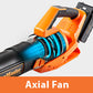 Close up of blower, showcasing axial fan