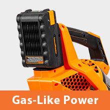 Close up of battery, gas-like power