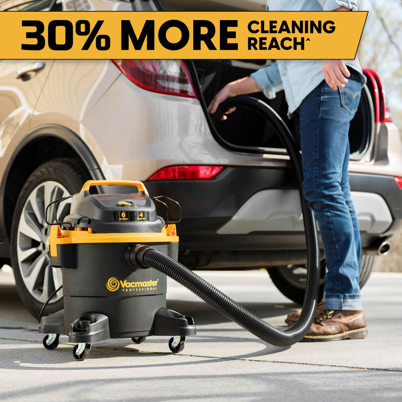 Vacmaster Professional 6-Gallon* 4 Peak HP† Wet/Dry Vacuum