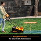 LawnMaster 48V MAX Brushless 16-Inch Cordless Scarifier & Dethatcher, CLGVB4816
