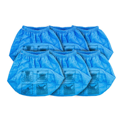 Armor All Reusable Cloth Filter, Fits 1.5–4 Gallon Wet/Dry Vacuums, 6-Pack, AARC2