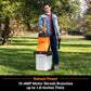 LawnMaster 15 Amp Electric Wood Chipper Shredder w/ Collection Bin, FD1504