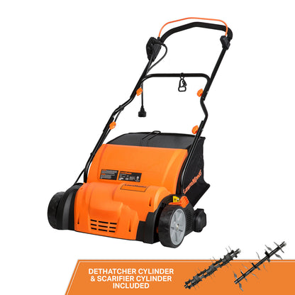 LawnMaster 15” Electric Scarifier & Lawn Dethatcher, GV1314.01