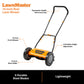 LawnMaster 14-Inch 5-Blade Push Reel Mower, LMRM1401