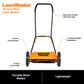 LawnMaster 16-Inch 5-Blade Push Reel Mower, LMRM1602