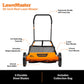 LawnMaster 20-Inch 5-Blade Push Reel Mower, LMRM2001