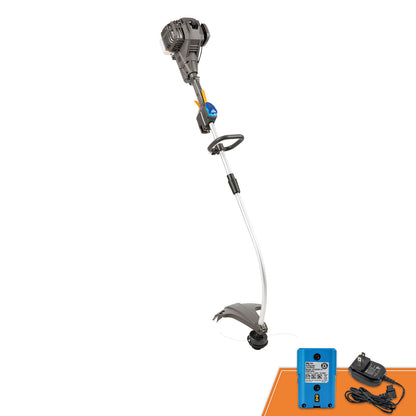 LawnMaster No-Pull™ 25cc 2-Cycle Curved Split Shaft Grass Trimmer, NPTGCP2517B