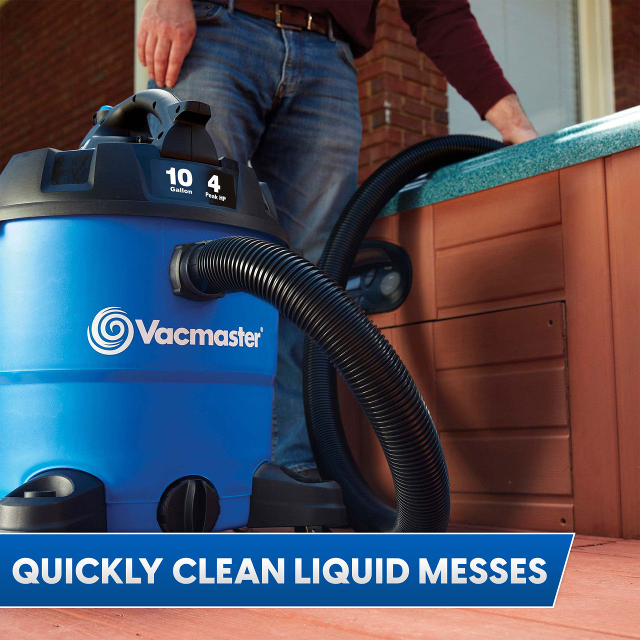 Vacmaster 10-Gallon* 4 Peak HP† Wet/Dry Vacuum With Detachable Blower,