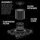 VCFS Standard Cartridge Filter and Retainer for Dry Pick-Up