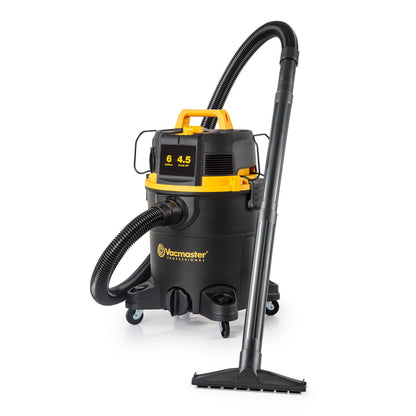 Vacmaster Professional 6-Gallon 4.5 Peak HP Wet/Dry Vac with Self-Cleaning Filter System, VDK611PF 0201