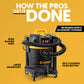 Vacmaster Professional 6-Gallon 4.5 Peak HP Wet/Dry Vac with Self-Cleaning Filter System, VDK611PF 0201