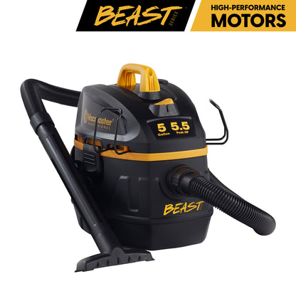 VACMASTER PROFESSIONAL BEAST SERIES™  5-GALLON* 5.5 PEAK HP† WET/DRY VACUUM, VFB511B 0201