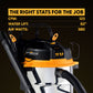 Vacmaster Professional Beast Series™ 14-Gallon* 6.5 Peak HP† Stainless Steel Wet/Dry Vacuum, VJE1412SW 0201