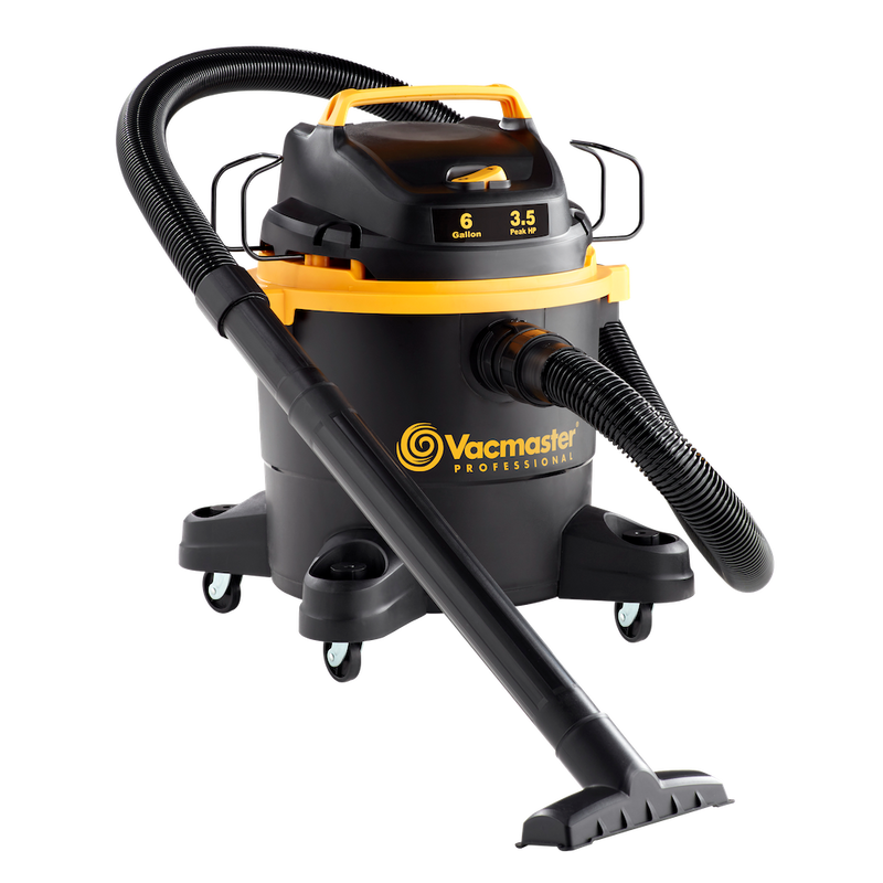 Vacmaster Professional 6-GALLON* 3.5 PEAK HP† WET/DRY VACUUM, VJF608PF 0201