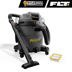 Vacmaster Professional Beast Series™ FLT+™ 10-Gallon* 6.5 Peak HP† Wet/Dry Vac, VJN1012PF 0201