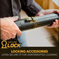 Close-up showing secure lock accessories