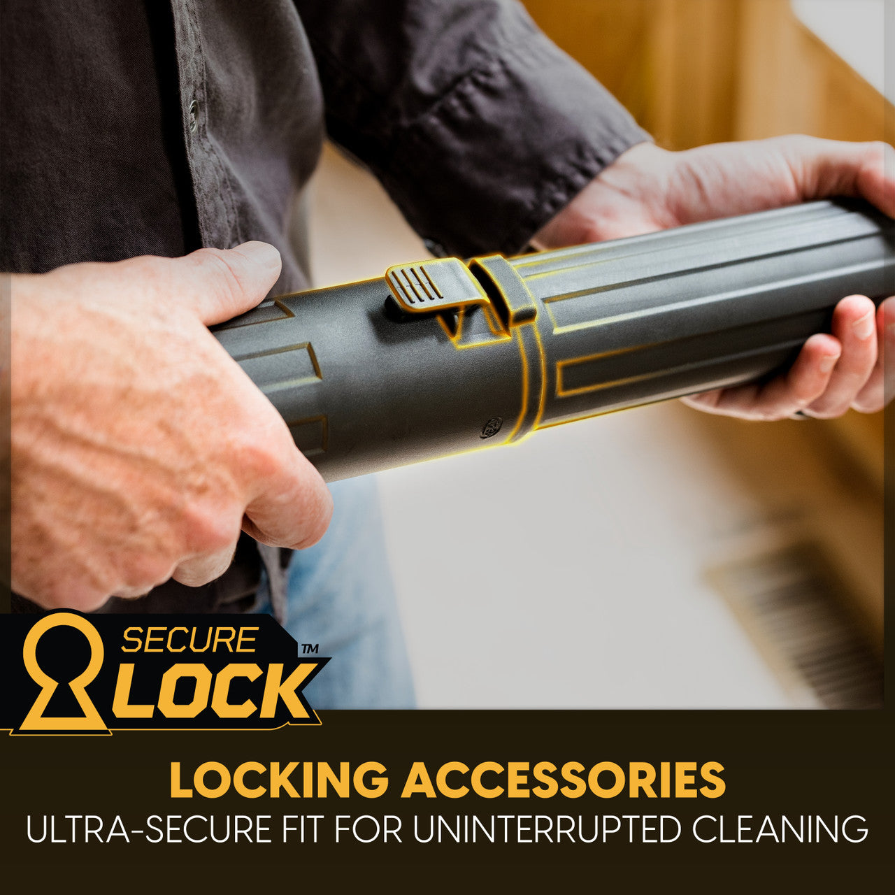 Close-up showing secure lock accessories