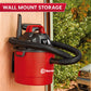 Vacmaster 2.5-Gallon* 2 Peak HP Wall Mountable Wet/Dry Vacuum – VOM205P 1101