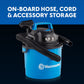 Vacmaster 2.5-Gallon* 2 Peak HP† Wall Mountable Wet/Dry Vacuum, VOM205P