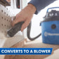 Vacmaster 2.5-Gallon* 2 Peak HP† Wall Mountable Wet/Dry Vacuum, VOM205P
