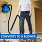 Vacmaster 5-Gallon* 5 Peak HP† Remote Control Wall Mount Wet/Dry Vacuum, VWM510