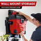 Vacmaster 5-Gallon* 5 Peak HP† Remote Control Wall Mount Wet/Dry Vac, VWMB508 1101
