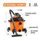 Armor All 8-Gallon 4.5 Peak HP Wet/Dry Car Vac with Detachable Blower, VBV809PF 0901