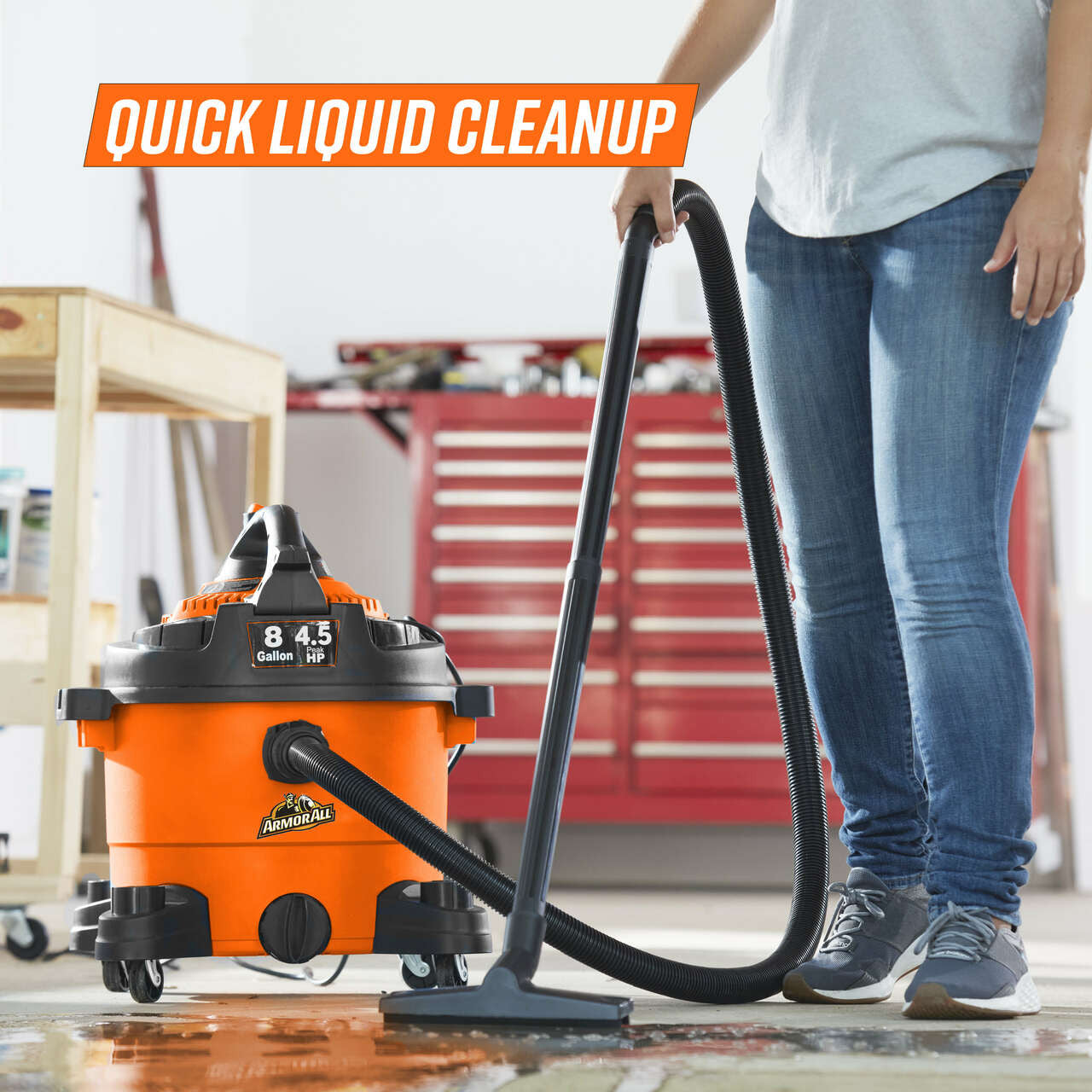 Armor All® VBV809PF 0901 8-Gallon 4.5 Peak HP Wet/Dry Car Vac with